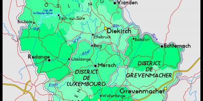 ルクセンブルク地図の位置