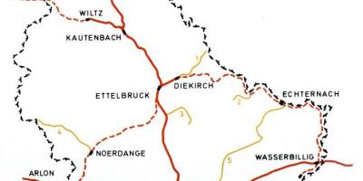 地図のルクセンブルク駅