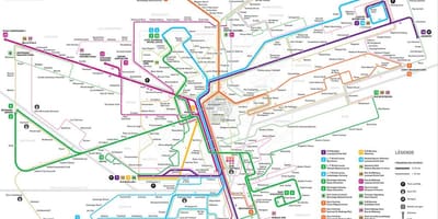 地図のルクセンブルクのメトロ