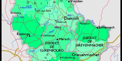 ルクセンブルク地図の位置