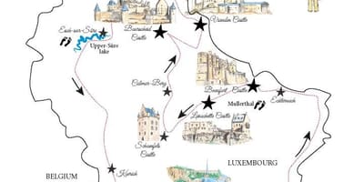 地図のルクセンブルク城