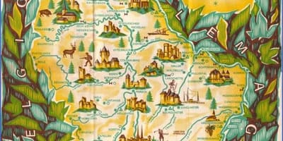 地図のルクセンブルク観光