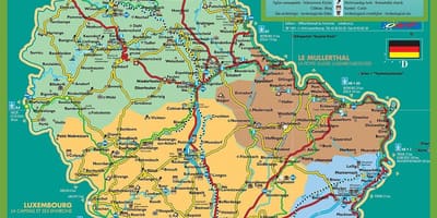 ルクセンブルク市観光地図