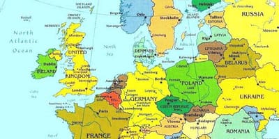 地図及びルクセンブルク周辺国